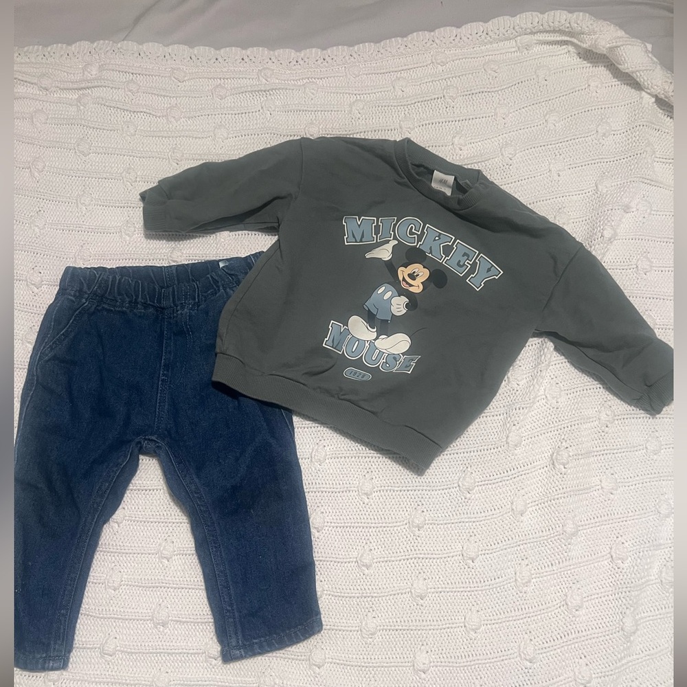 H&M Baby Boy Two Piece Set | Mickey Mouse